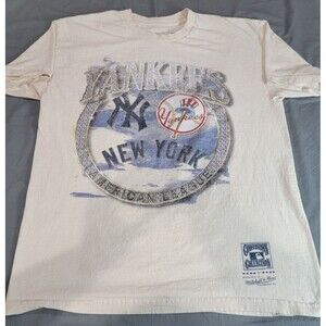 Mitchell & Ness New York Yankees T-Shirt XL Cooperstown Collection Retro MLB Tee